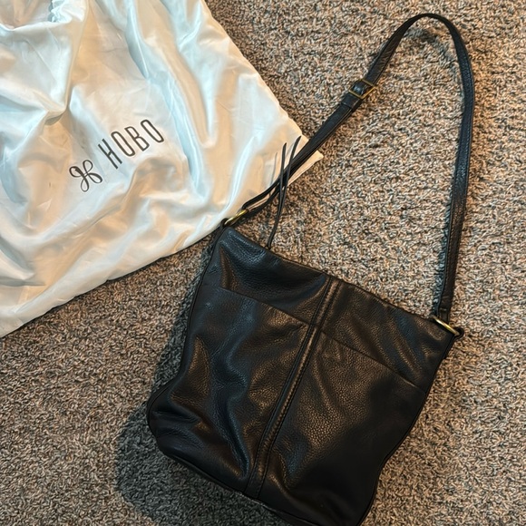 HOBO purse black leather bag